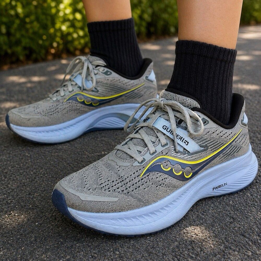 Saucony Guide 15 Womens 8 Running Shoes Gray Blue PWRRUN S10810-15